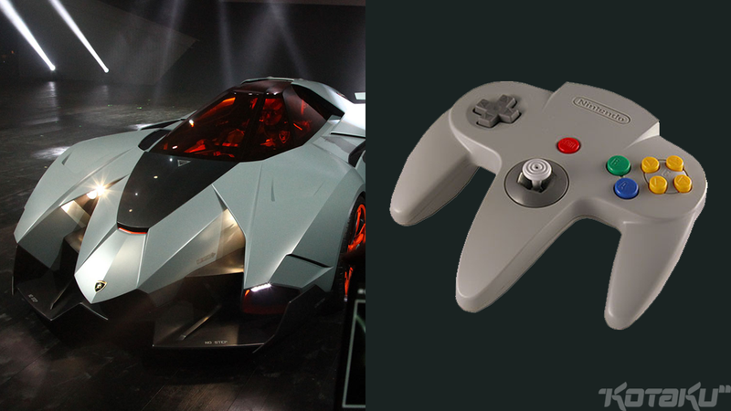 Illustration for article titled This Lamborghini Sure Looks like a Nintendo 64 Controller